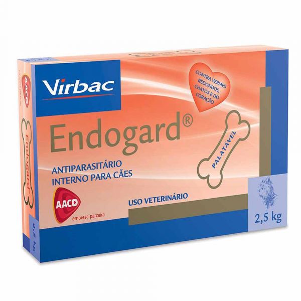 Endogard Cães 2,5kg - 6 comprimidos